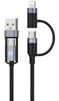 USB Кабель Tellur 4in1 1m Black (TLL155411)