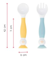 Set de linguri si furculite flexibile Badabulle (B005416) imaginea #4 — magazin online Desire.md