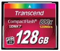 Карта памяти Transcend CompactFlash 128Gb  800X (TS128GCF800)