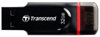 USB Flash Drive Transcend JetFlash 340 32Gb Black-Red, OTG