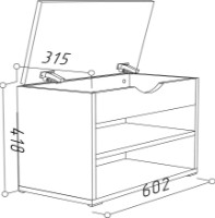 Обувница ML-Mobila ML-5 Дуб Золотой фото №2 — интернет-магазин Desire.md