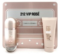 Set de parfumuri pentru ea Carolina Herrera 212 VIP Rose Woman EDP 80ml + Body Lotion 100ml