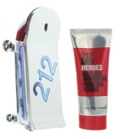 Set de parfumuri pentru el Carolina Herrera 212 Men Heroes EDT 90ml + Shower Gel 100ml