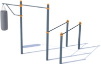 Aparat fitness exterior PlayPark Barele-ABS-Box C-006
