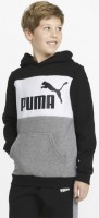 Hanorac pentru copii Puma Ess+ Colorblock Hoodie Fl B Puma Black 176