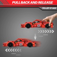 Set de construcție XTech Pull Back Red Racer 437pcs (5809)
