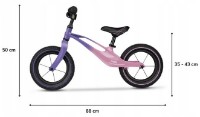 Bicicleta fără pedale Lionelo Bart Air Pink Violet imaginea #5 — magazin online Desire.md