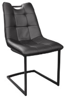 Scaun Deco Confort Black PU + Black Legs