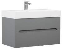 Шкаф с умывальником Orka Malta 100 Grey Matt (17078)