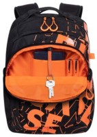 Rucsac pentru oraș Rivacase 5430 Black/Orange imaginea #4 — magazin online Desire.md