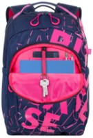 Rucsac pentru oraș Rivacase 5430 Dark Blue/Pink imaginea #2 — magazin online Desire.md