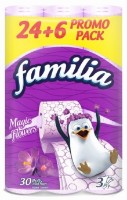 Hârtie igienica Familia Magic Flower 3 plies 24+6 rolls