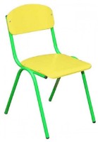 Школьный стул Tisam (0242F) Жёлтый/Зелёный