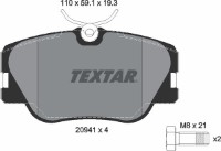 Комплект тормозных колодок TEXTAR 2094102 фото №2 — интернет-магазин Desire.md