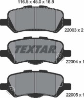 Set placute frână TEXTAR 2200301 imaginea #2 — magazin online Desire.md
