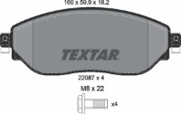 Комплект тормозных колодок TEXTAR 2208701 фото №2 — интернет-магазин Desire.md