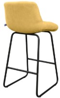 Scaun de bar Новый стиль Nicole CFS Hoker LB Soro-40 Black Leg Yellow imaginea #2 — magazin online Desire.md