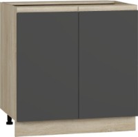 Bucatarie modulara Magnusplus Jetta Jos №3 Graphite/Oak Sonoma