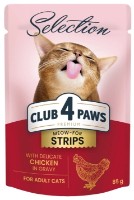 Влажный корм для кошек Клуб4лапы Selection Strips Chicken 0.08kg 12pcs