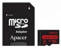 Карта памяти Apacer microSDXC UHS-I U1 Class10 R85 64GB (AP64GMCSX10U5-R)