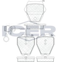 Комплект тормозных колодок ICER 181565 фото №2 — интернет-магазин Desire.md