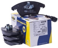 Комплект тормозных колодок ICER 181567