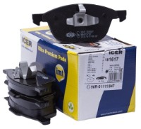 Комплект тормозных колодок ICER 181617