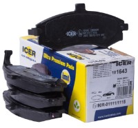 Комплект тормозных колодок ICER 181643