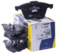 Комплект тормозных колодок ICER 181655