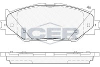 Set placute frână ICER 181750 imaginea #2 — magazin online Desire.md