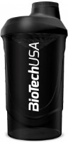 Shaker pentru nutriție sportivă Biotech Wave Black 600ml