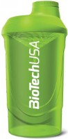 Shaker pentru nutriție sportivă Biotech Wave Green 600ml