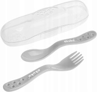 Набор ложка и вилка Akuku A0073 Grey