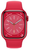 Смарт-часы Apple Watch Series 8 GPS 41mm Product Red Aluminium Case with Red Sport Band (MNP73)