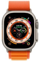 Smartwatch Apple Watch Ultra GPS + Cellular 49mm Titanium Case with Orange Alpine Loop Medium (MQFL3)