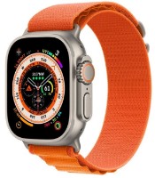 Smartwatch Apple Watch Ultra GPS + Cellular 49mm Titanium Case with Orange Alpine Loop Medium (MQFL3)