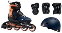 Роликовые коньки RollerBlade Microblade Cube Midnight Blue/Warm Orange (33-36.5)