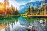 Puzzle Trefl 1500 At the foot of the Alps Lake Hintersee Germany (26193)