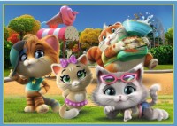 Puzzle Trefl 4in1 44 Cats Cat Gang (34612)