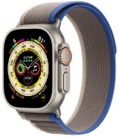 Smartwatch Apple Watch Ultra GPS + Cellular 49mm Titanium Case with Blue/Gray Trail Loop M/L (MQFV3)