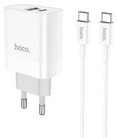 Încărcător Hoco C80A Rapido QC3.0 Type-C to Type-C White