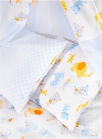 Lenjerie de pat pentru copii Albero Mio Elephant Yellow/Blue (C-2 K018)