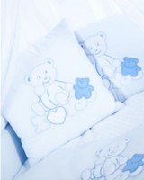 Lenjerie de pat pentru copii Albero Mio Teddy Bear Blue (C-5 H138)