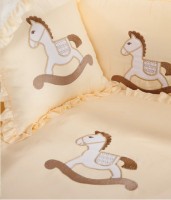 Lenjerie de pat pentru copii Albero Mio Horse Beige (C-6 S250)