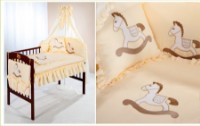Lenjerie de pat pentru copii Albero Mio Horse Beige (C-6 S250)