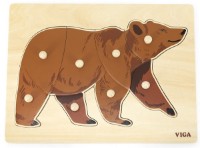 Пазл Viga Montessori Puzzle Bear (44606)