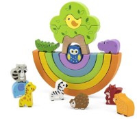 Joc educativ Viga Rainbow Balacing Blocks (44590)