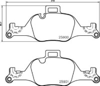 Комплект тормозных колодок Brembo P 06 107 фото №2 — интернет-магазин Desire.md