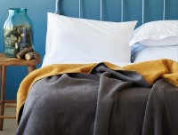 Pătura Issimo Simply Blanket Grey/Mustard 200x200