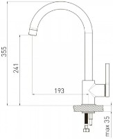 Смеситель для кухни VOLLE Mora (1537.110104) фото №2 — интернет-магазин Desire.md